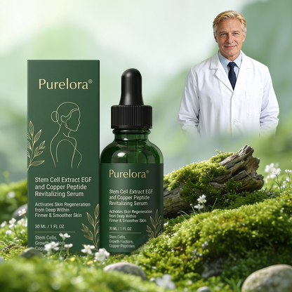 🍃Change from the inside out | Purelora® Stem Cell–Derived EGF & Copper Peptide Activating Serum  (Deeply activates skin renewal from within for firmer, smoother-looking skin)