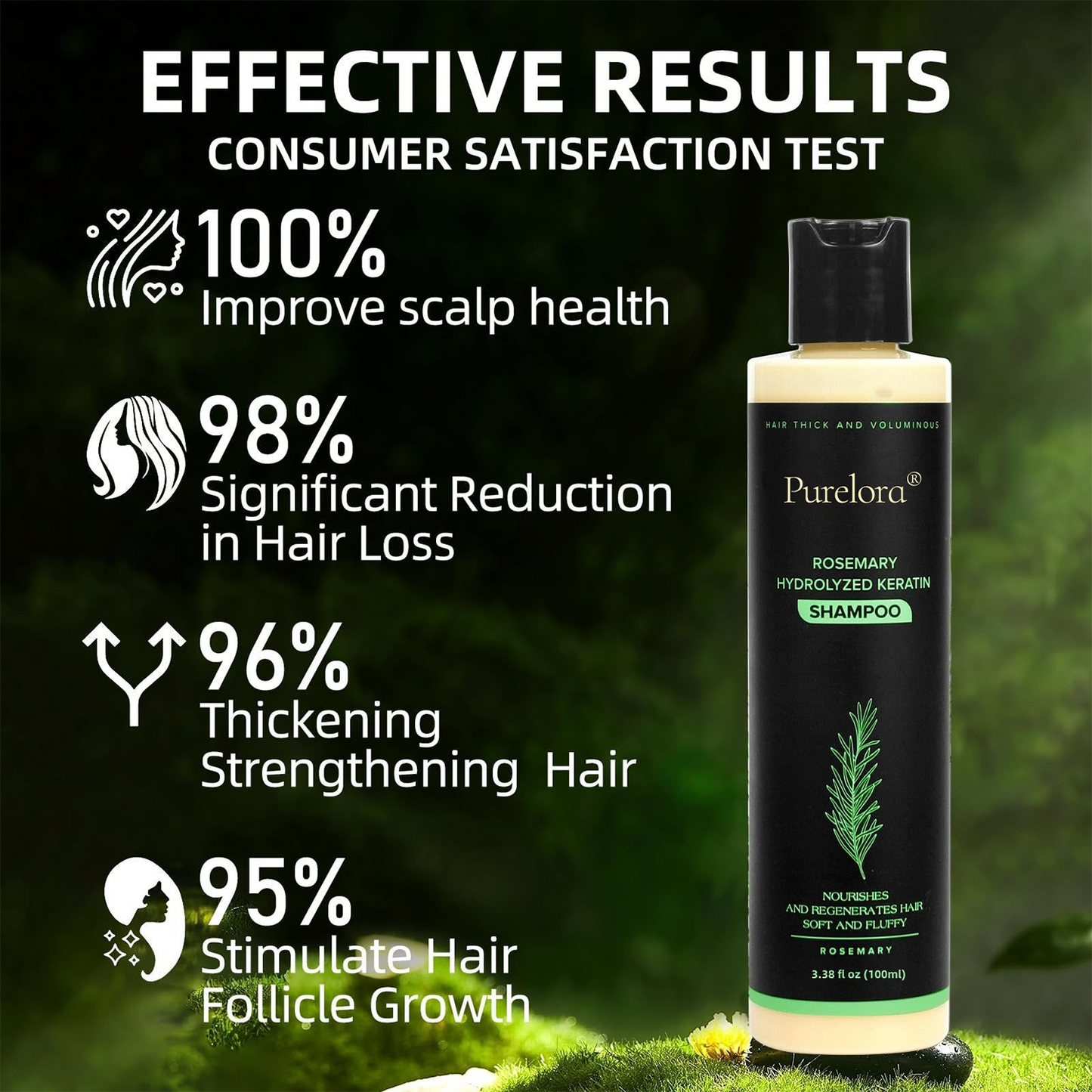 🔥LAST DAY 50% OFF - 🎅Purelora® Organic Rosemary Hair Growth Shampoo
