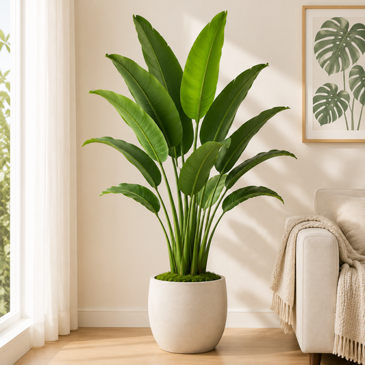 Bnczoklv® Tropical Banana Leaf Plant