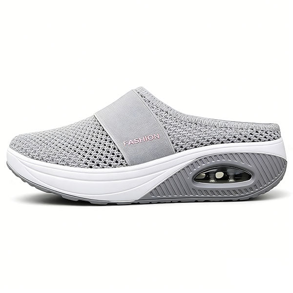 🔥 LAST DAY SALE-80% OFF ✨ BQODQO® Diabetic Air-Cushion Slip-On Walking Shoes, Orthopedic Diabetic Slippers, with Arch-Support for Women