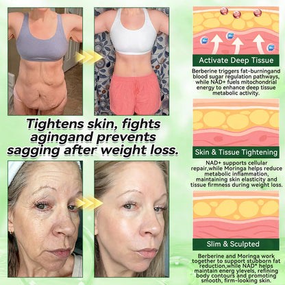 🌟 Highly Rated| Purelora® Moringa Berberine × NAD⁺ 10-in-1 Nano Microneedle Patch (Just once daily, visible changes in 7 days) ✅ Supports weight management, loose skin, diabetes care, sleep apnea, joint comfort, and more