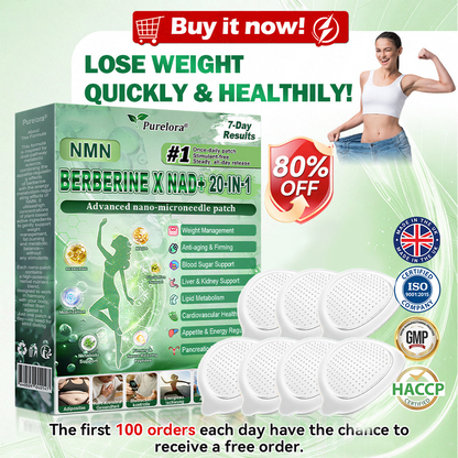 🏥Online Pharmacy | 𝐏𝐮𝐫𝐞𝐥𝐨𝐫𝐚® 𝐍𝐌𝐍 𝐁𝐄𝐑𝐁𝐄𝐑𝐈𝐍𝐄 𝐱 𝐍𝐀𝐃 𝟐𝟎-𝐢𝐧-𝟏 𝐀𝐝𝐯𝐚𝐧𝐜𝐞𝐝 𝐍𝐚𝐧𝐨 𝐌𝐢𝐜𝐫𝐨𝐧𝐞𝐞𝐝𝐥𝐞 𝐏𝐚𝐭𝐜𝐡  (Just once daily, visible changes in 7 days) ✅ Supports weight management, loose skin, diabetes care, sleep apnea, joint comfort, and more