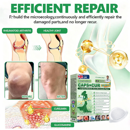 🔥 New Arrival | Curalona® Upgraded 10-in-1 Microneedle Patch – Berberine & NAD+ for Metabolic Support, Bakuchiol for Skin Renewal, Boswellia for Joint Comfort – Day & Night Transdermal Patch – 7 Patches – Visible Results in 7 Days