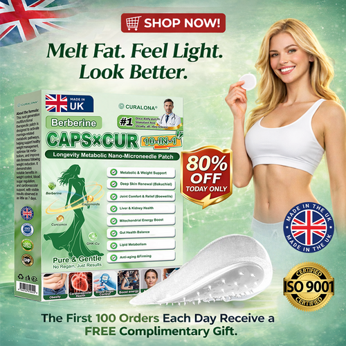 🔥 New Arrival | Curalona® Upgraded 10-in-1 Microneedle Patch – Berberine & NAD+ for Metabolic Support, Bakuchiol for Skin Renewal, Boswellia for Joint Comfort – Day & Night Transdermal Patch – 7 Patches – Visible Results in 7 Days
