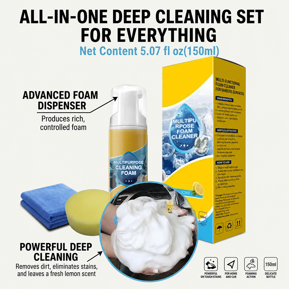 🔥Last Day Sale – 80% Off💦 4-in-1 Multi-Enzyme Cleansing Foam
