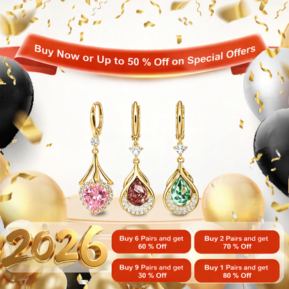 (🎉LAST DAY SALE – 80% OFF 🔥) 👩‍⚕️ CZTICLE® Lymphvity Magnet Therapy Germanium Earrings (Worn once daily, visible changes in 7 days) Supports weight loss, diabetes management, sleep apnea, and joint pain relief 🍃