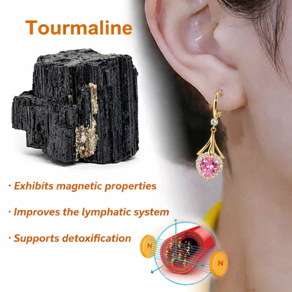 (🎉LAST DAY SALE – 80% OFF 🔥) 👩‍⚕️ CZTICLE® Lymphvity Magnet Therapy Germanium Earrings (Worn once daily, visible changes in 7 days) Supports weight loss, diabetes management, sleep apnea, and joint pain relief 🍃