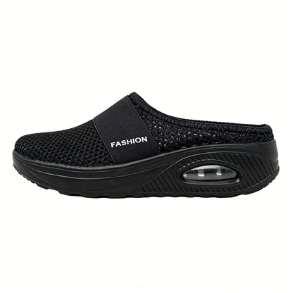 🔥 LAST DAY SALE-80% OFF ✨ BQODQO® Diabetic Air-Cushion Slip-On Walking Shoes, Orthopedic Diabetic Slippers, with Arch-Support for Women